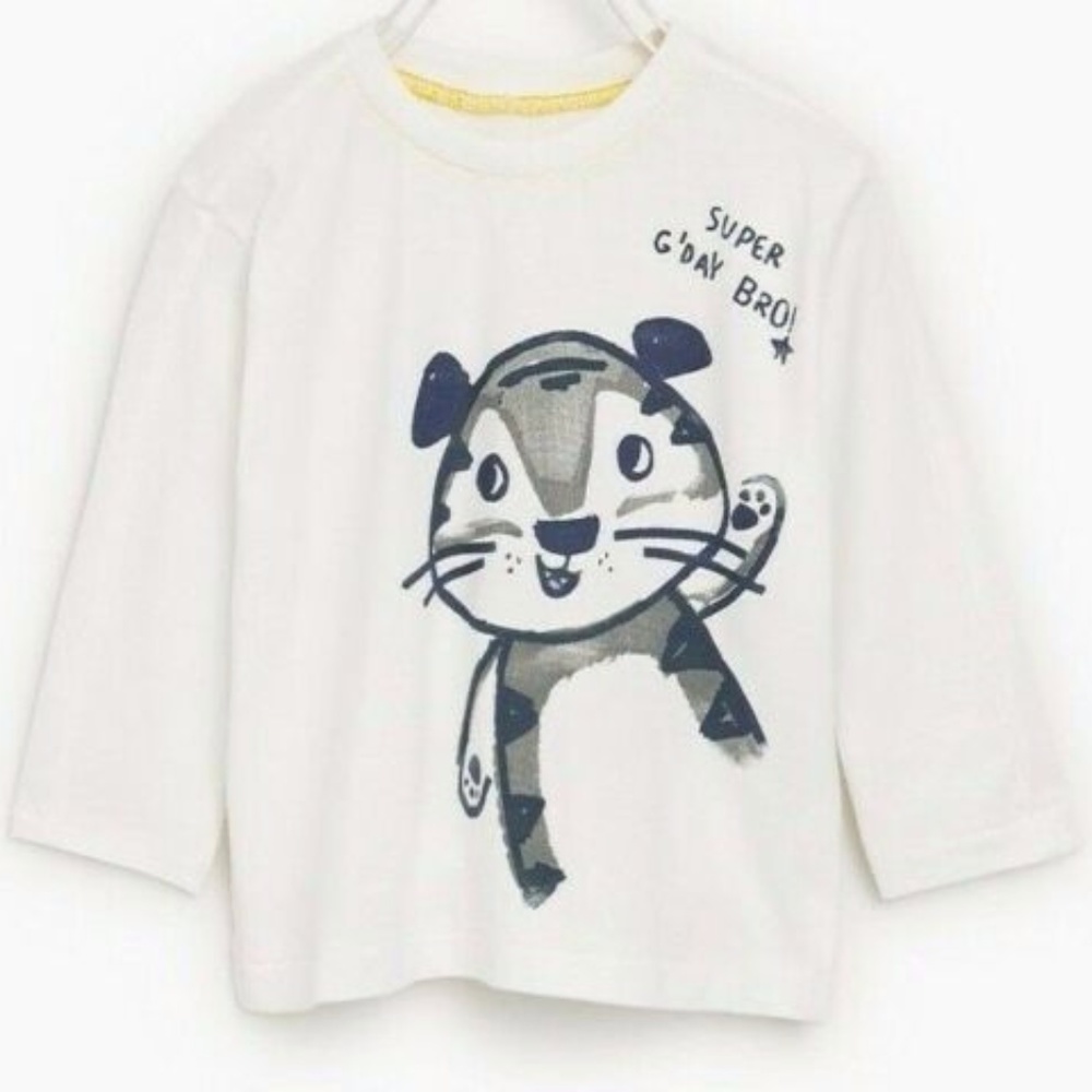 ZARA BABY BOYS T-SHIRT PRINTED TIGER